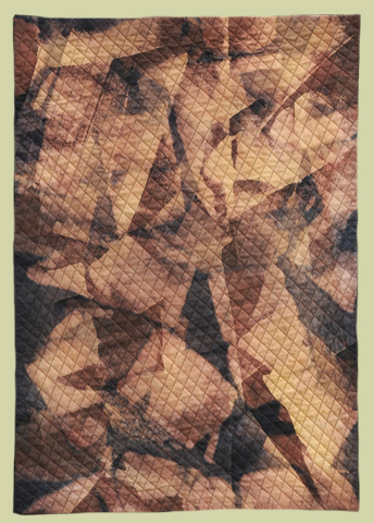 Image of quilt titled “Homage” by Janet Kurjan